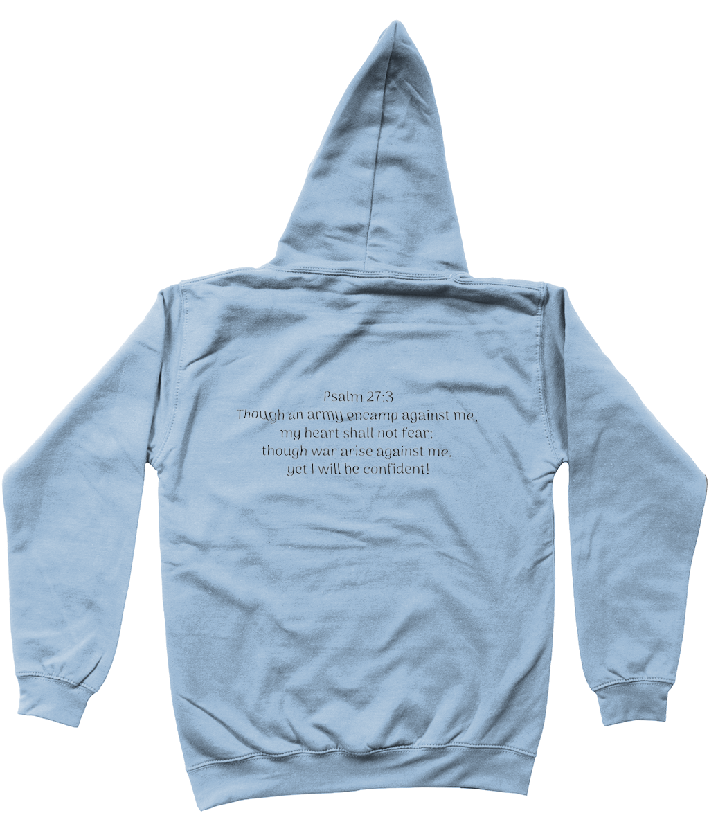 YESHUA Psalm 27:3 Kids Hoodie