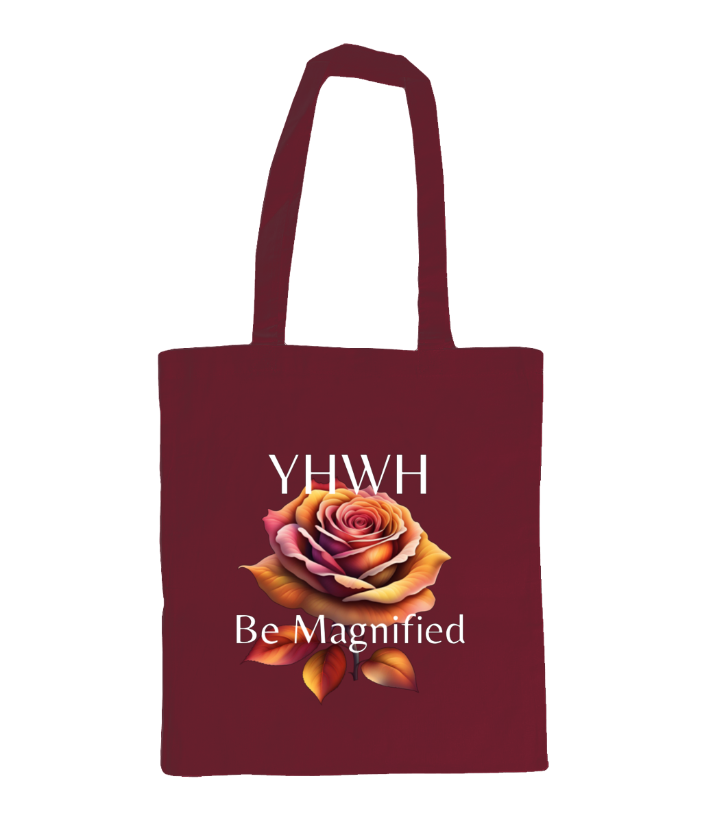 YHWH Deuteronomy 31 : 6 Burgundy Bag for Life