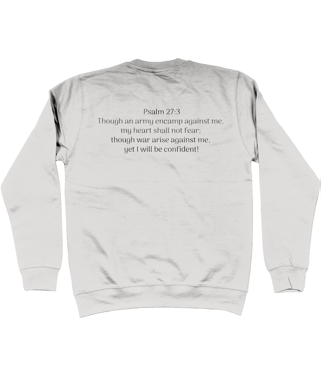 YESHUA Psalm 27 : 3 Sweatshirt collectie light
