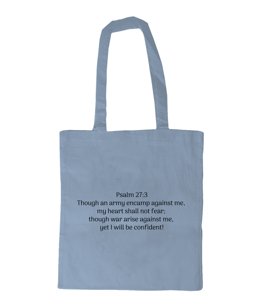 YESHUA Psalm 27:3 Sky Blue Bag for Life